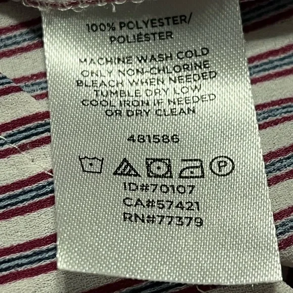 Loft Plus Blouse Pin Stripes Size 18 Keyhole Back - Picture 15 of 16